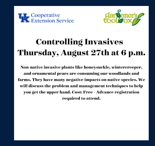 Controlling Invasives