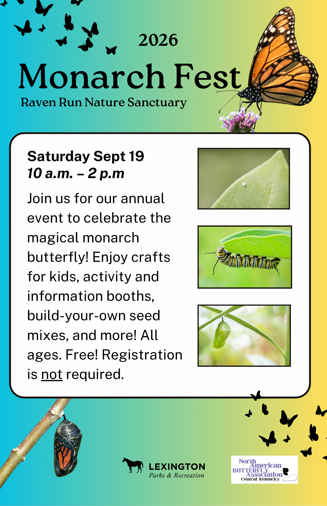 Monarch Fest 2026 @ Raven Run Nature Sanctuary
