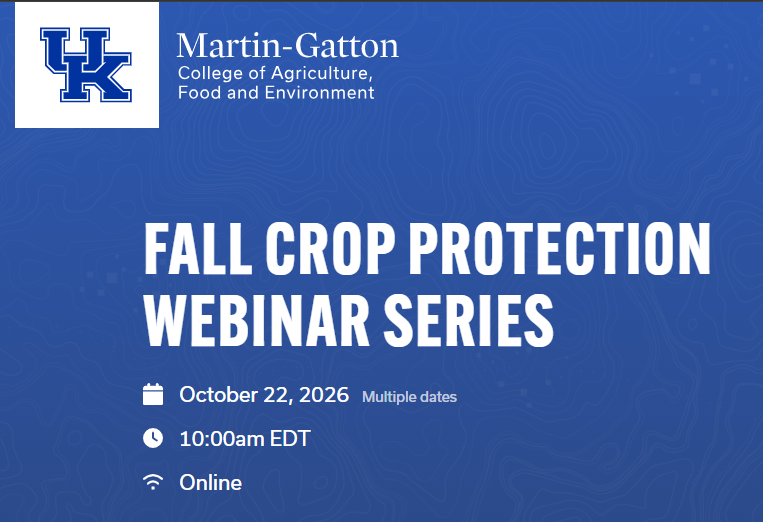 Fall Crop Protection Webinar Series