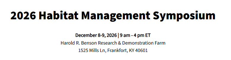 2026 Habitat Management Symposium