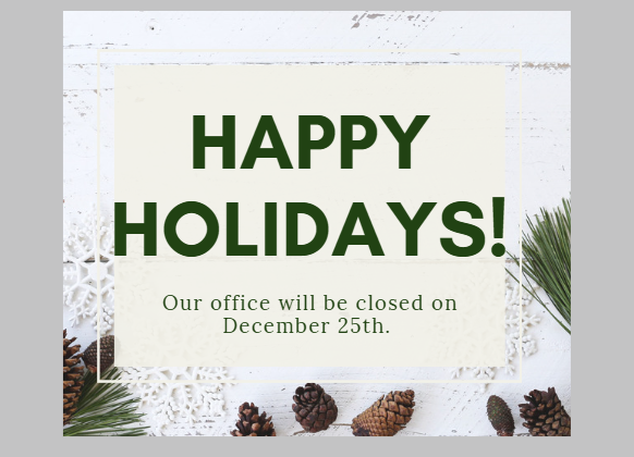 FCCD Office Closed: Christmas Day