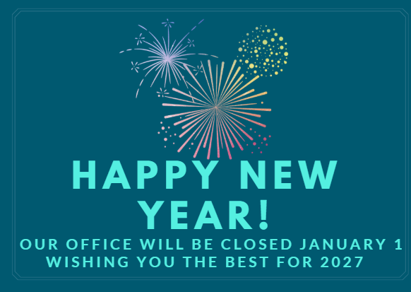 FCCD Office Closed: New Year’s Day