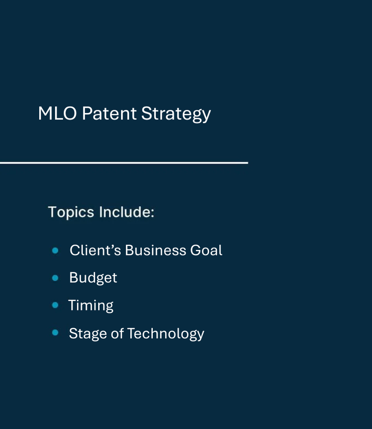 MLO Patent Strategy
