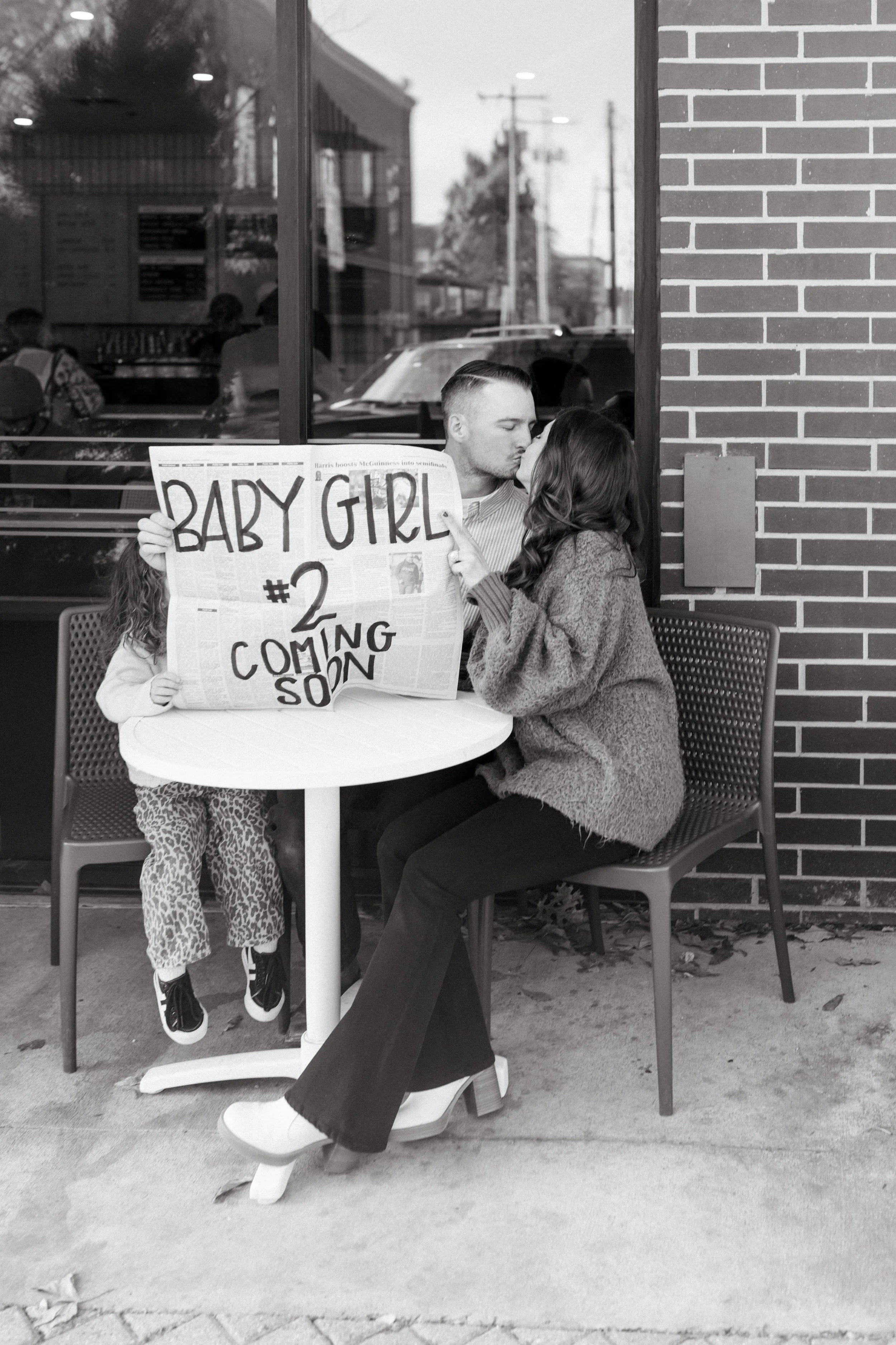 Baby Announcement Photography in Oklahoma City | Commonplace Books Midtown