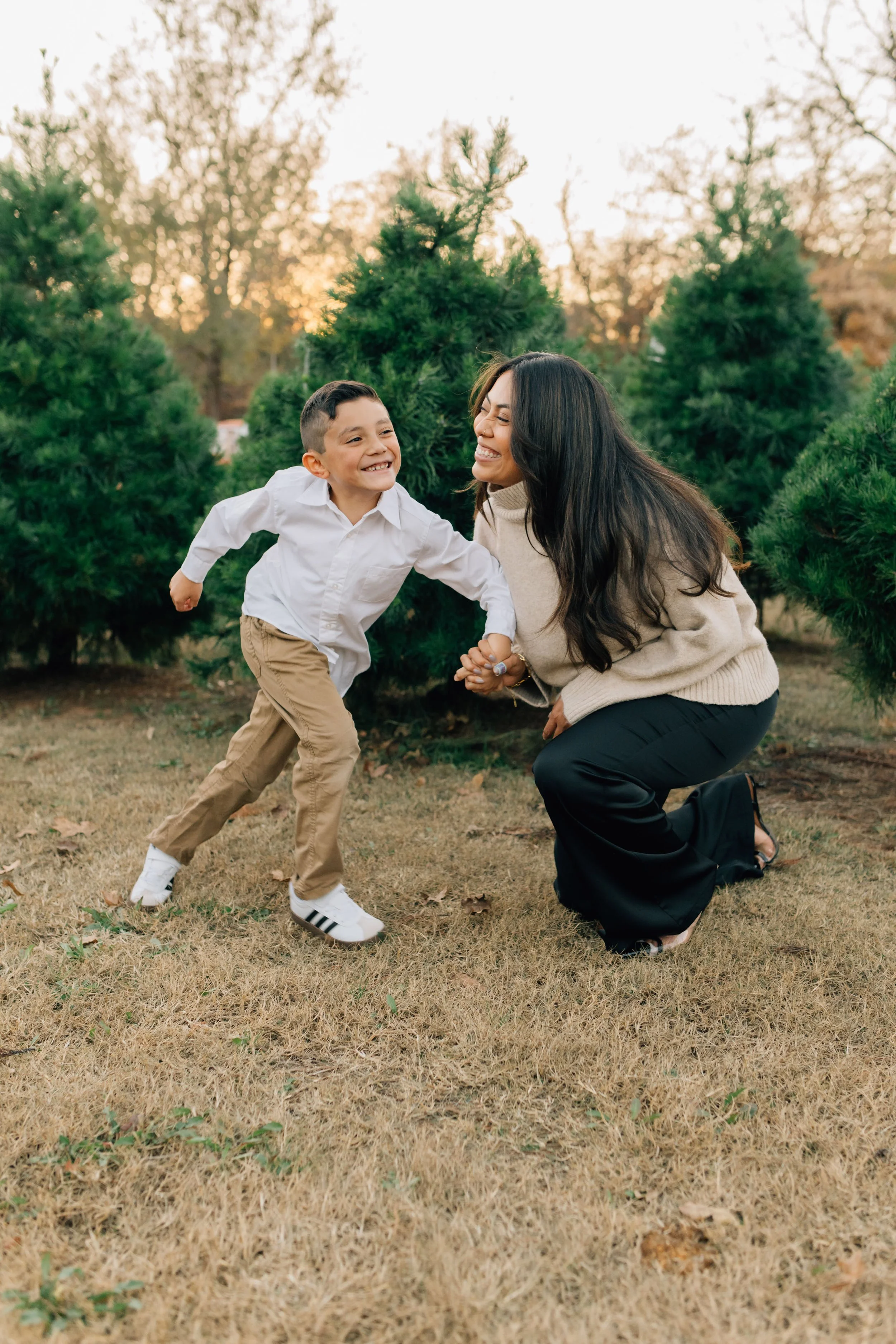Christmas Tree Farm Family Sessions at Wells Christmas Tree Farm in Norman, Oklahoma