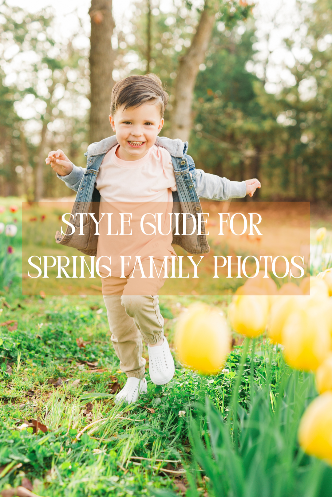 What to Wear for Spring Family Photos in Oklahoma City | Spring Style Guide for Myriad Gardens Sessions