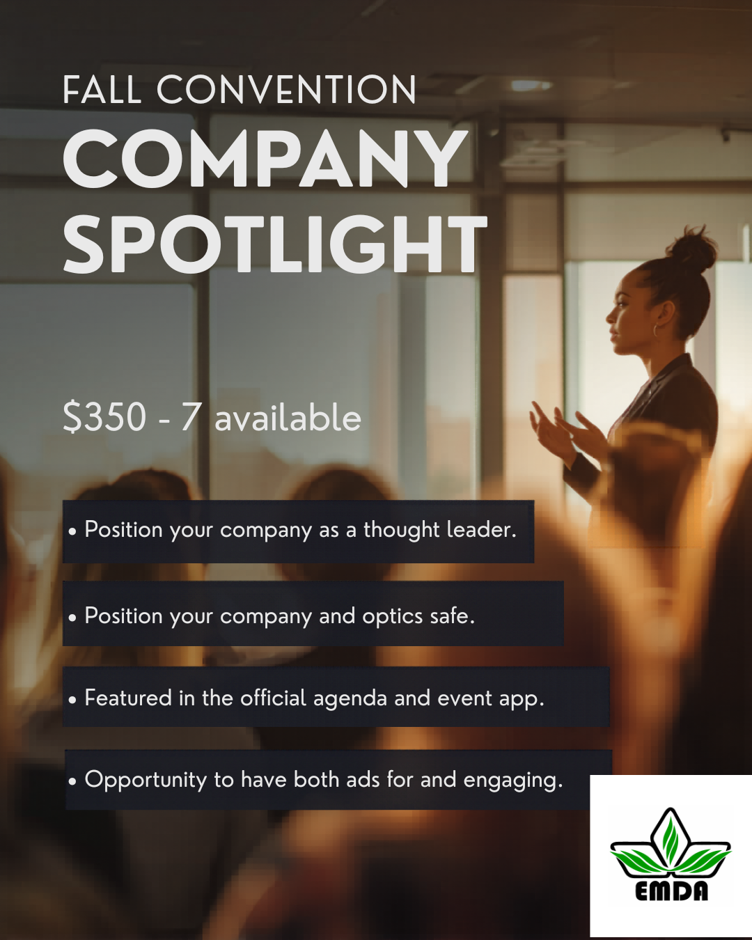 Showcase Your Expertise with an EMDA/FEMA Company Spotlight Session