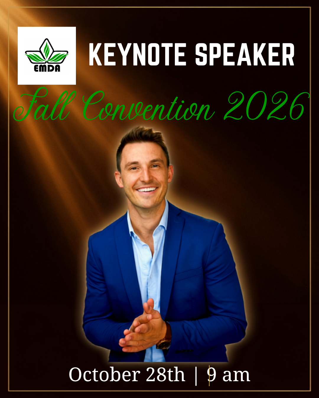 EMDA Announces Alex Weber as Keynote Speaker for the 2026 Fall Convention