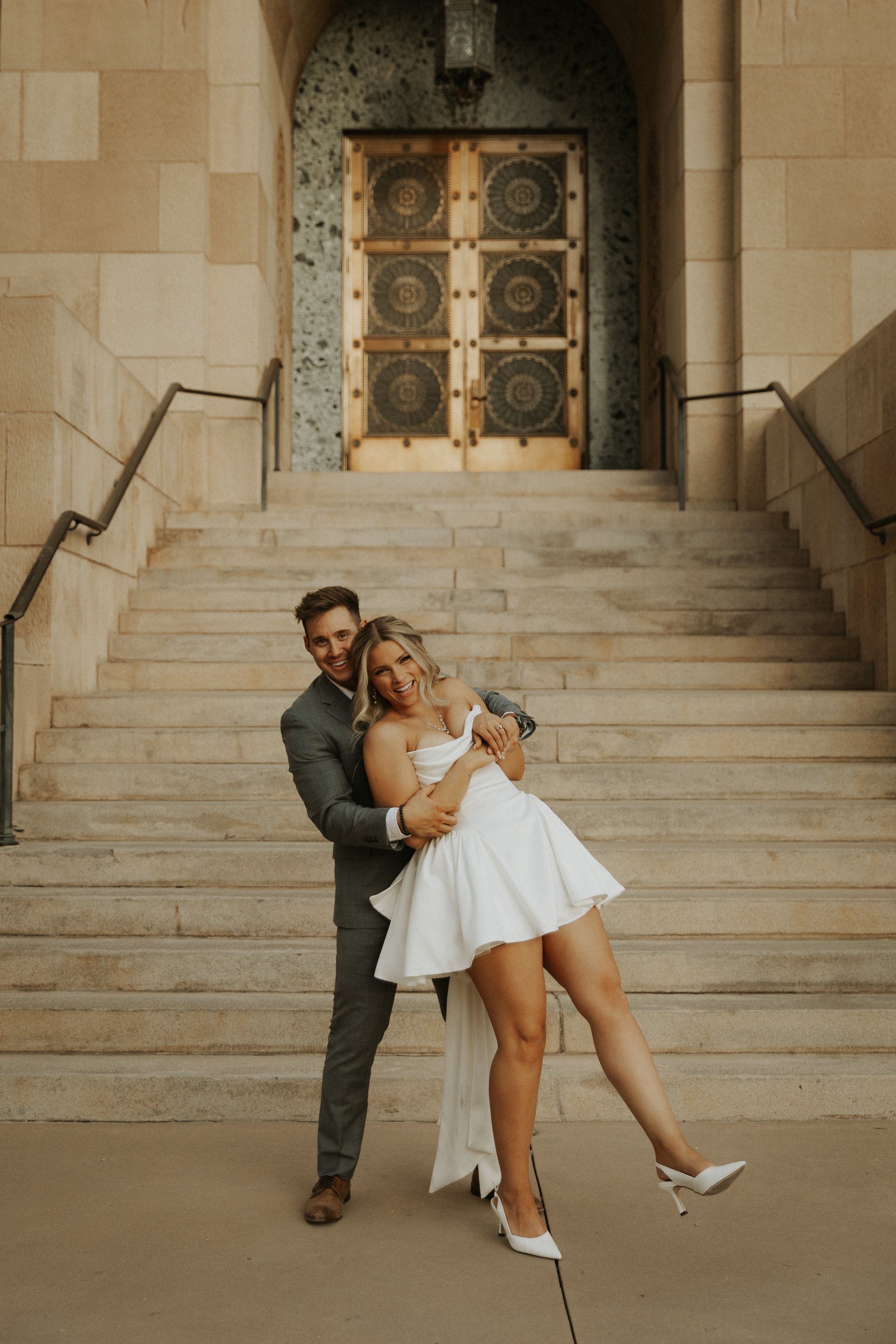 Downtown Phoenix Engagement Session And Phoenix Courthouse Elopement Photos