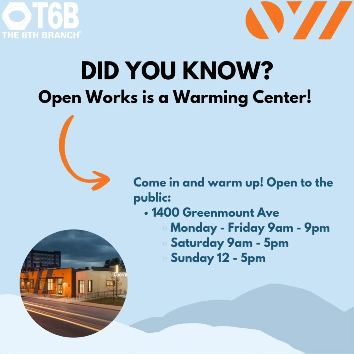 The Mayor's Office of Homeless Services has declared a Code purple winter shelter activation from Sunday, November 30, 2025 at 4:00 p.m. and will be extended until Monday, December 8, 2025 at 9 a.m. Stay warm everyone!!