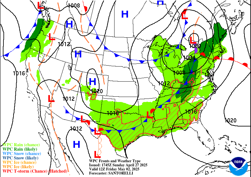 Rain odds return from Tuesday through the weekend.