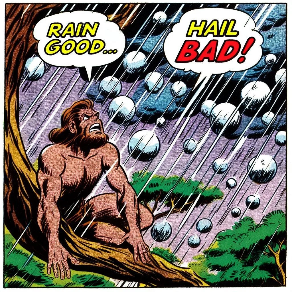 Rain good…hail bad!