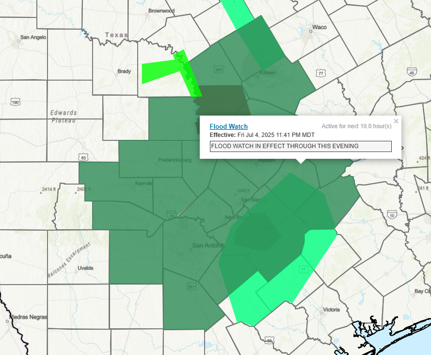 Heavy rain continues for some…