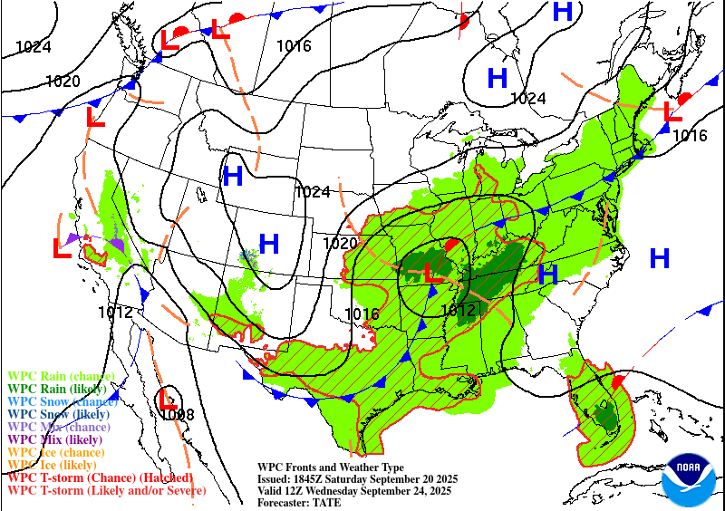 A dying front and a chance for rain!