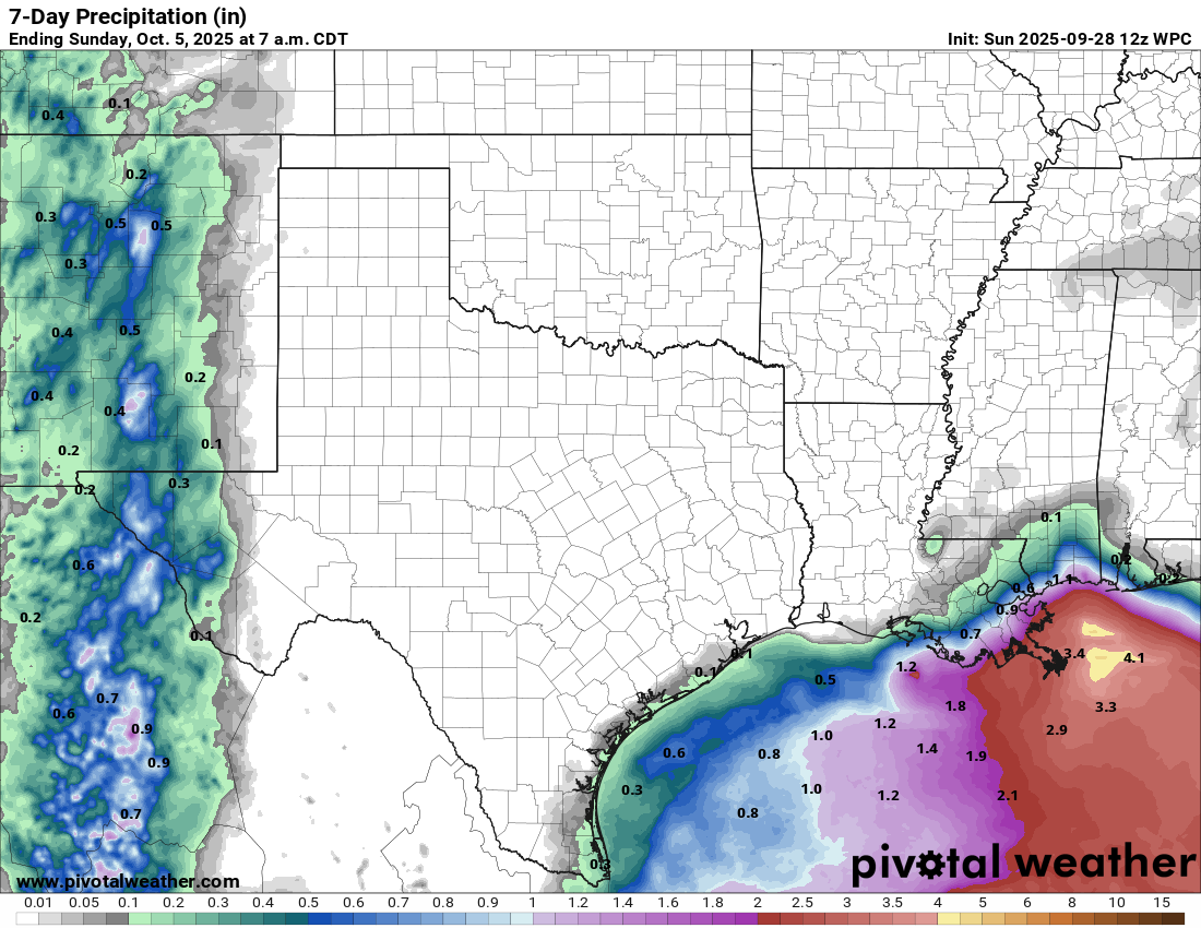Dry weather continues…