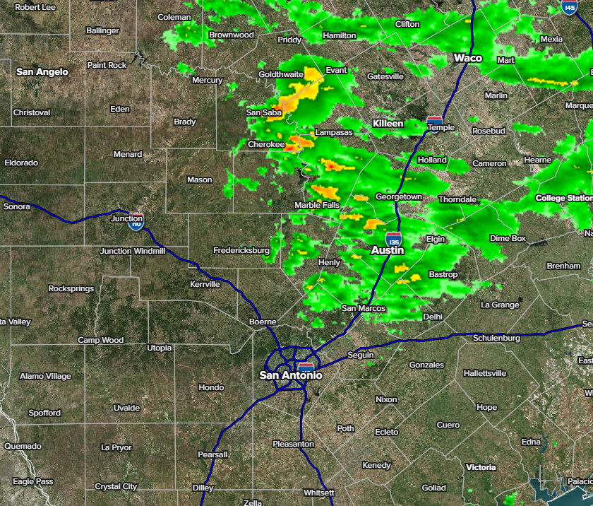A tiny chance for some rain this afternoon and early evening.