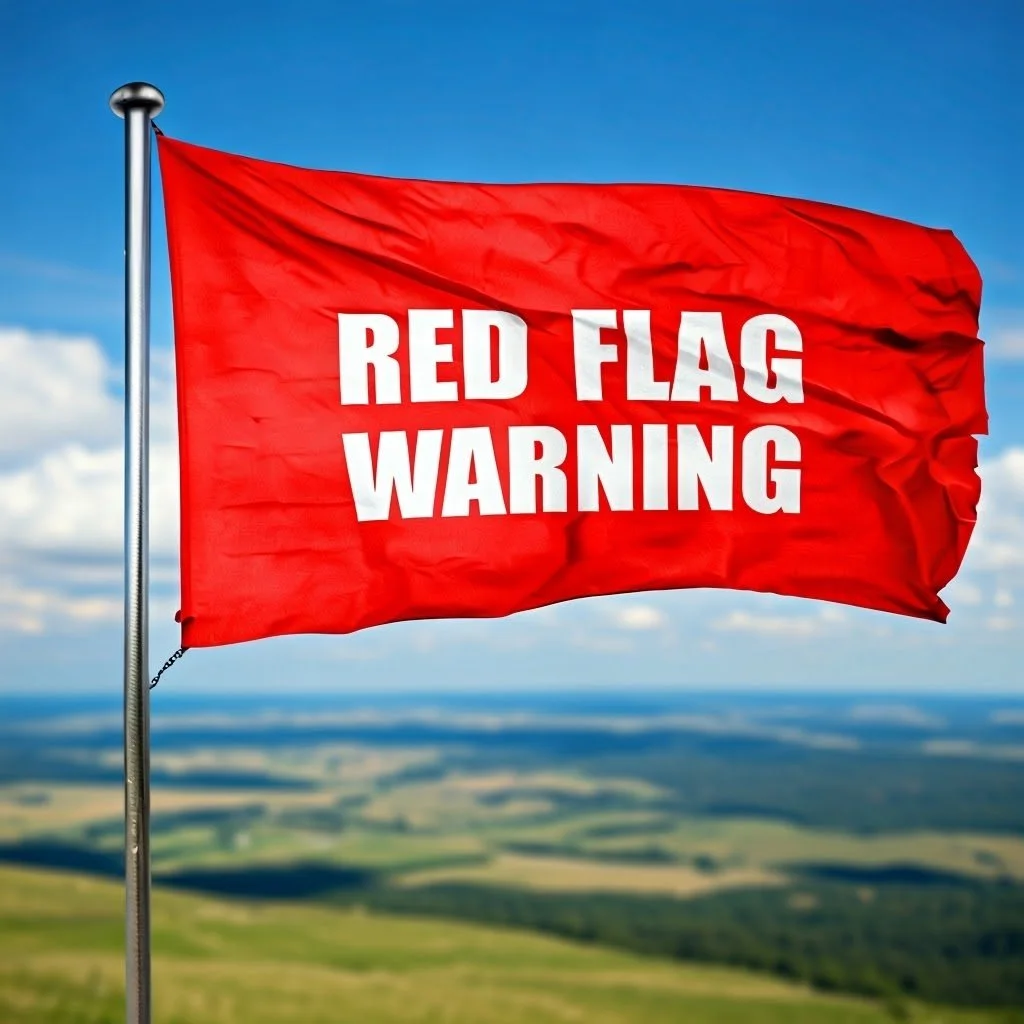 Red Flag Warning through 6pm.