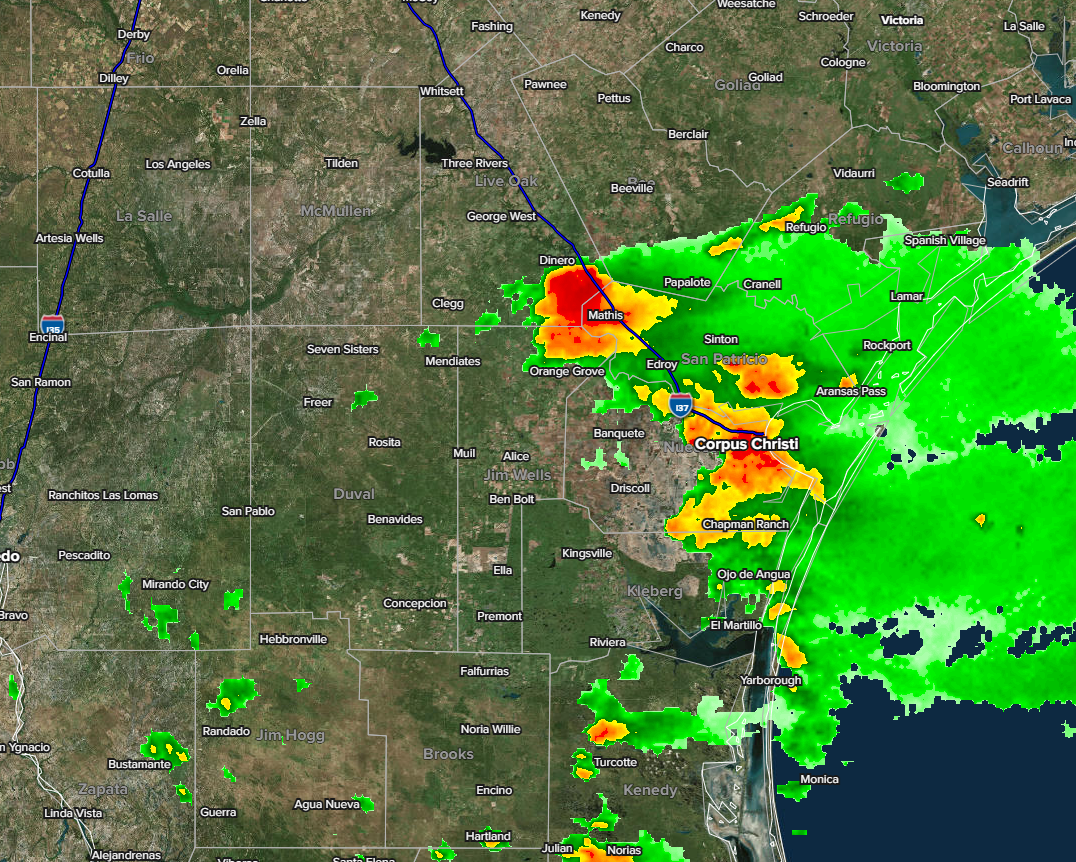 Stormy along the coast this afternoon…