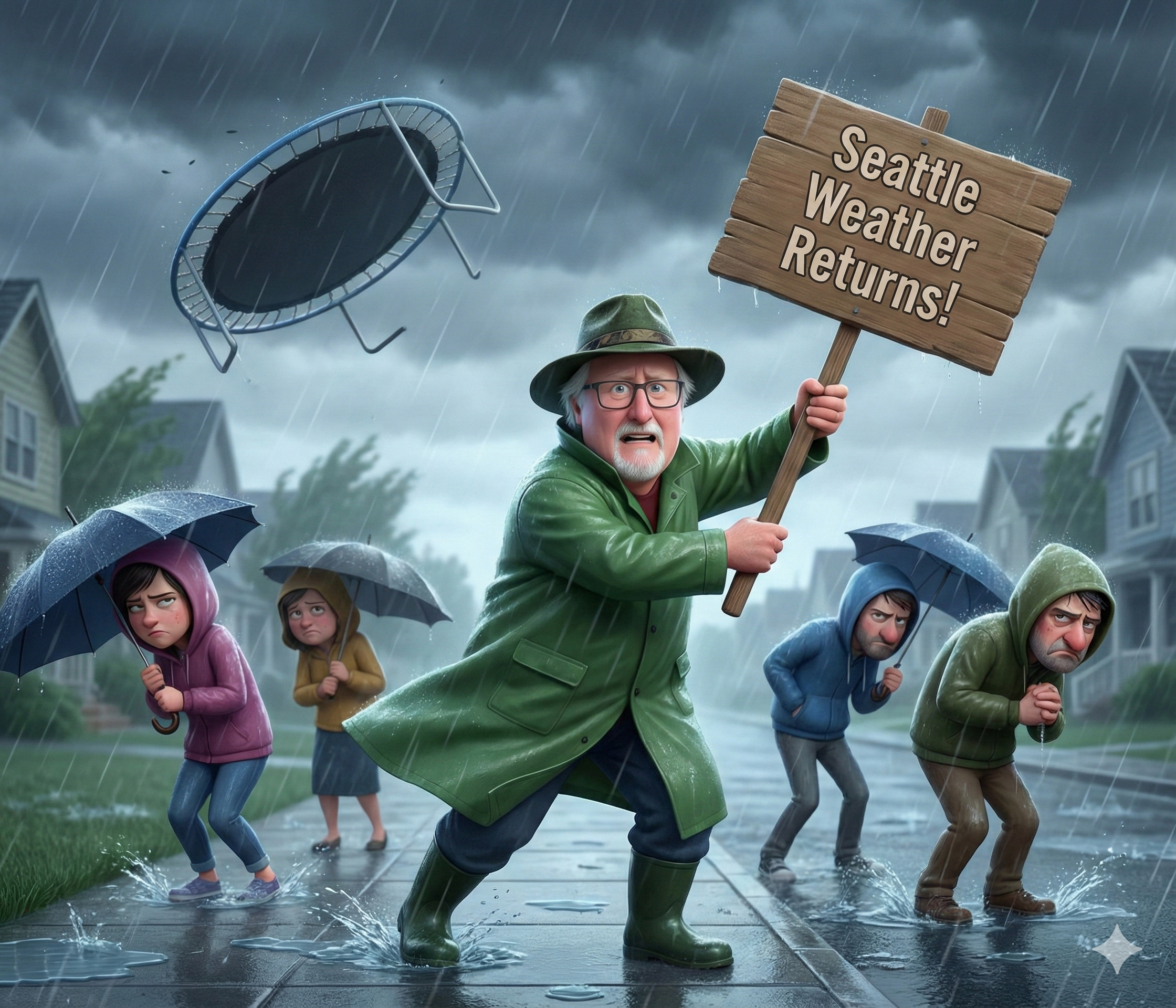 Seattle weather returns!