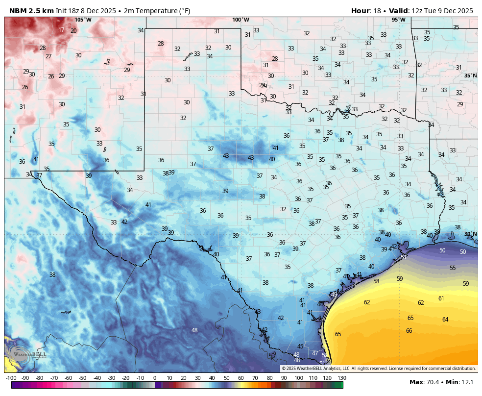 A chilly night, then warmer this week.