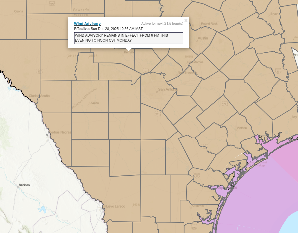 Wind Advisory in effect for this evening!