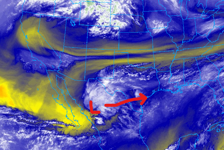 A slight chance for a little bit of rain!