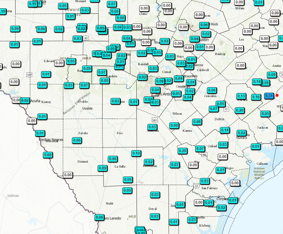 Rainfall Roundup and a look into this weekend.