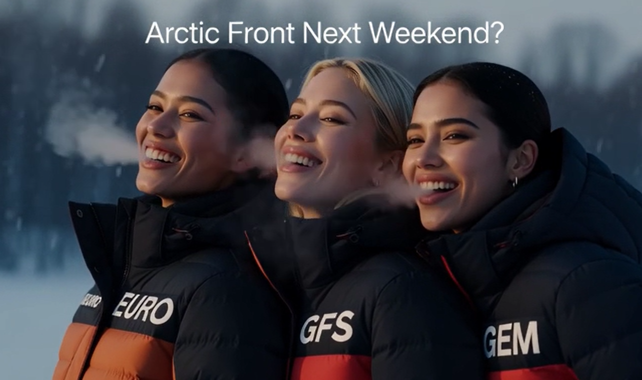 A chance for rain, then possible arctic air next weekend.