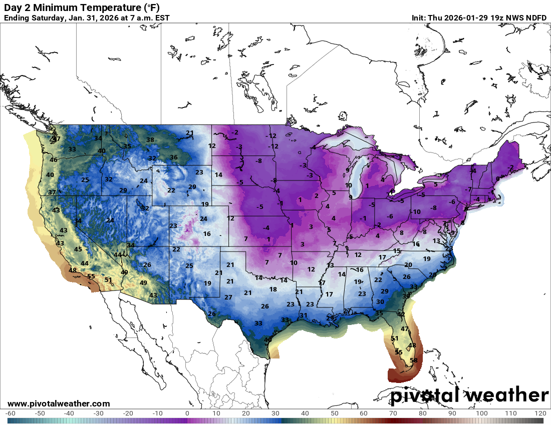 A weak front followed by a glancing blow from an arctic front…