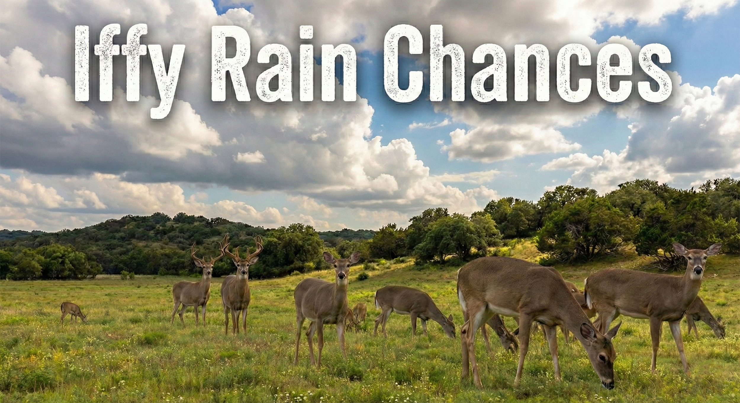 Iffy rain chances for next week…