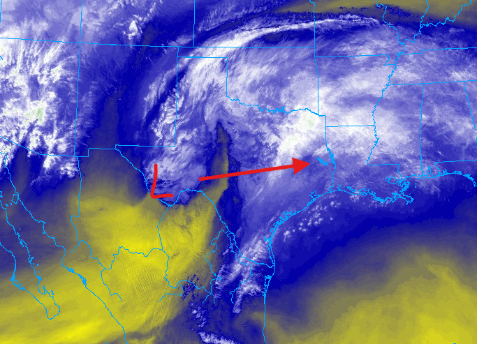 Rain chance #1 is moving in…
