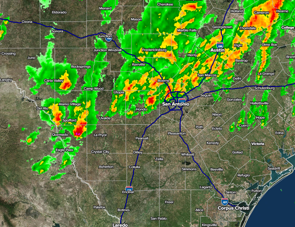 Here comes the front and some rain!