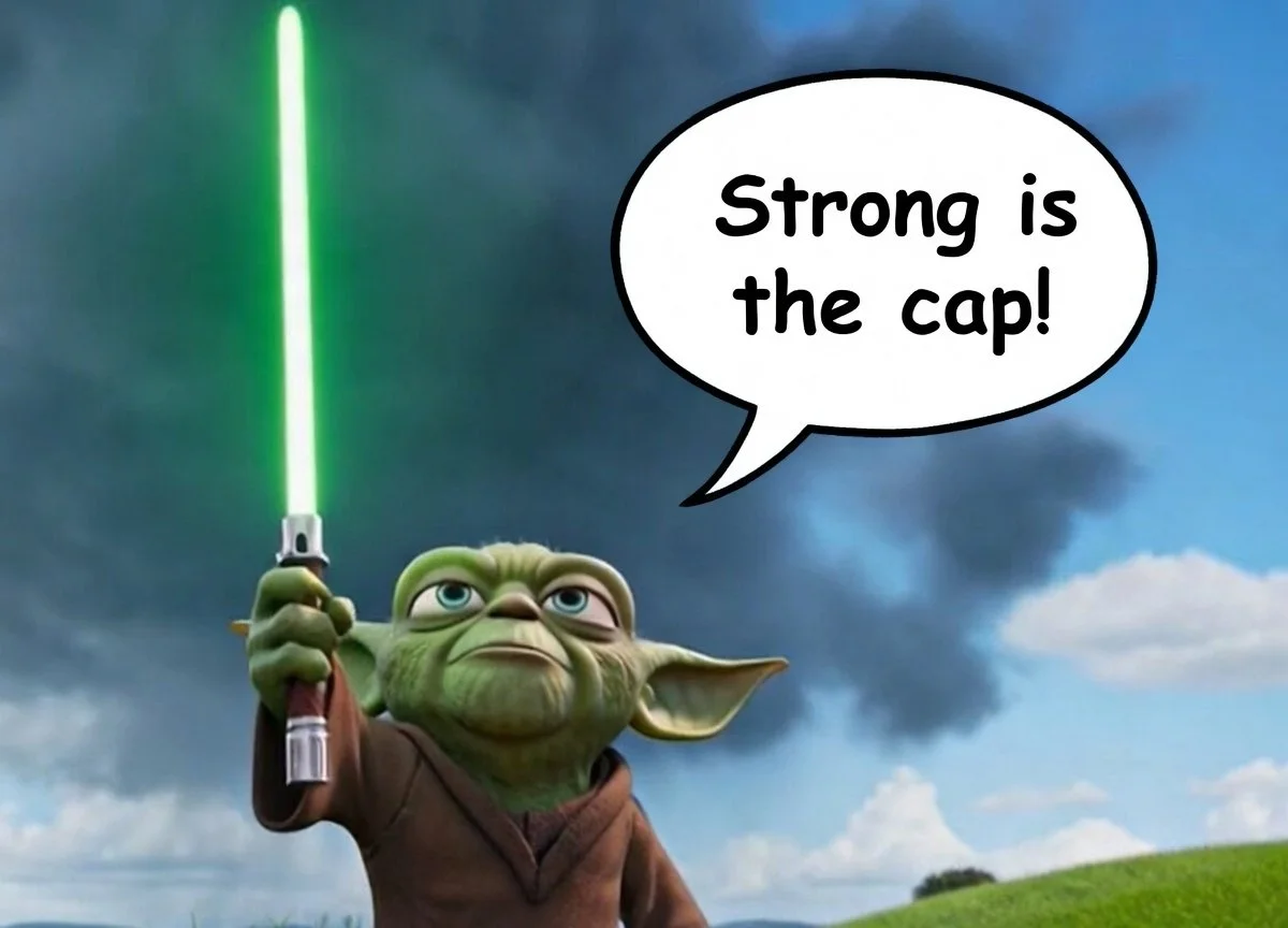 Strong is the cap!…