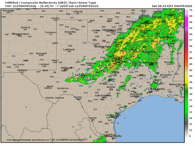 Three chances for rain…