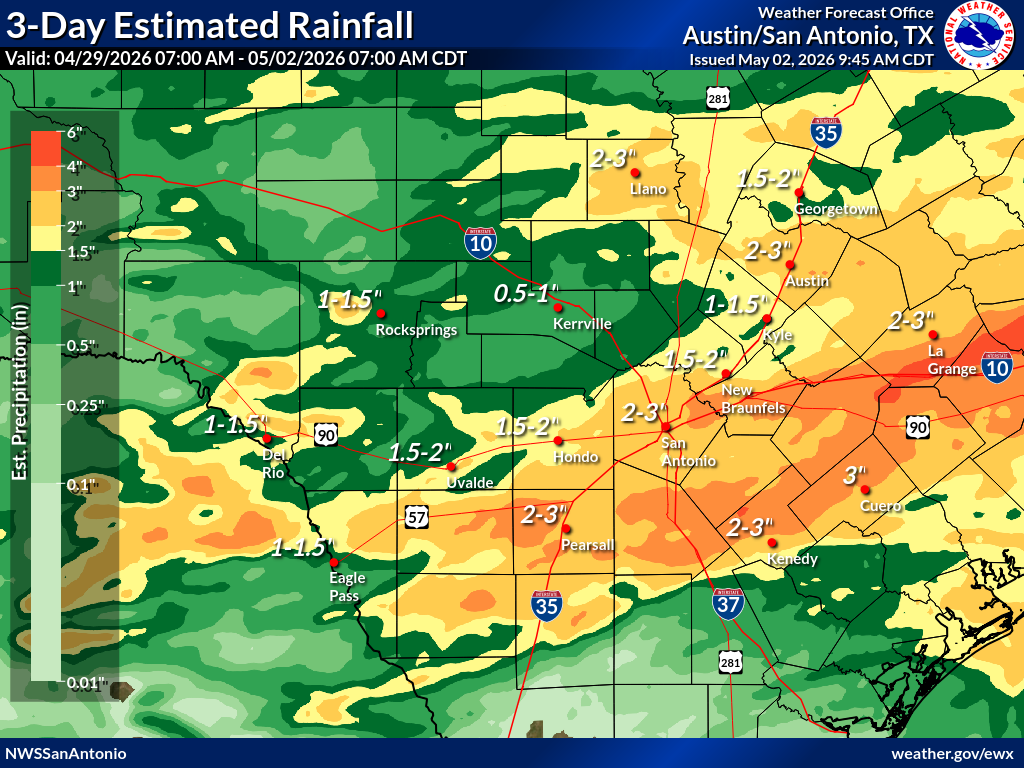 Rainfall roundup and April totals..