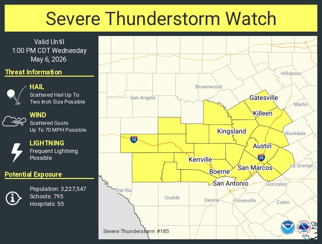 Severe Thunderstorm Watch issued…