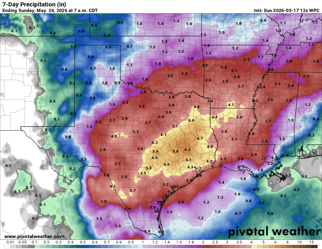 Could be one of our wettest weeks in quite a while…