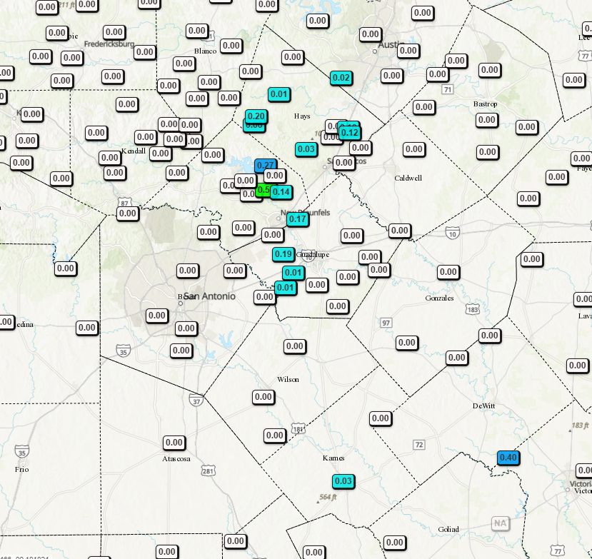 Surprise showers this morning!