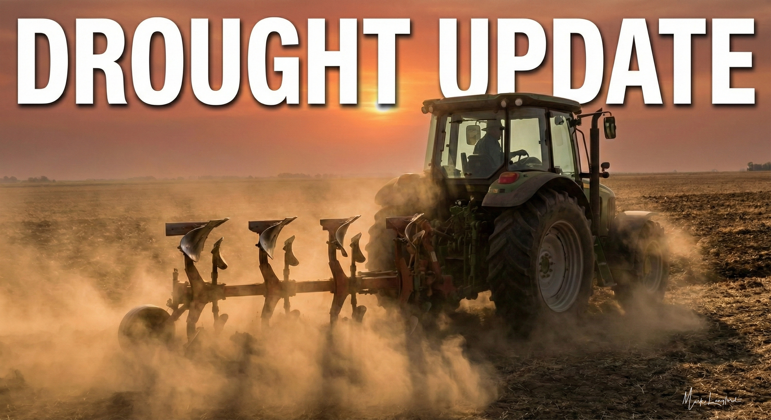 Drought update and monthly rainfall totals.