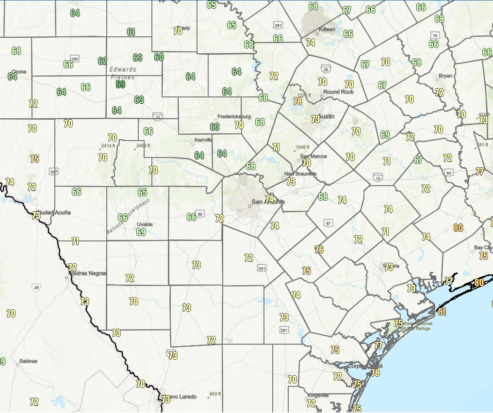 Some locations saw 60’s this morning!
