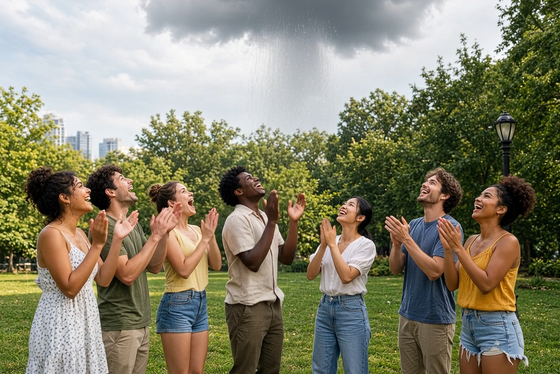 I found a chance for rain!