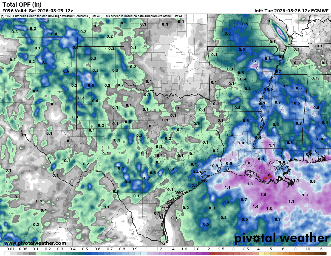 Still a chance for rain on Thursday and possibly Friday.