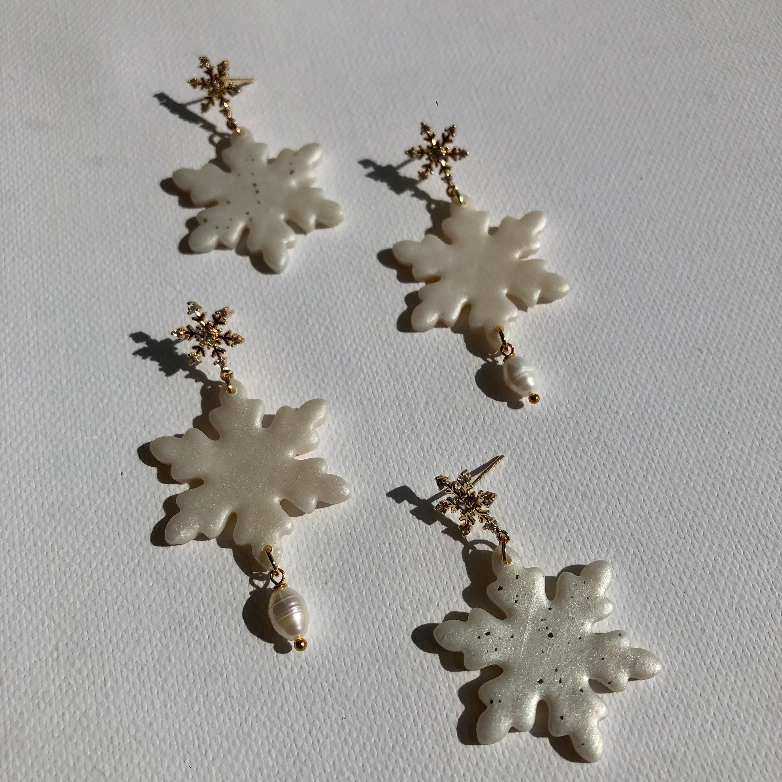 Snowflake Drop Earrings