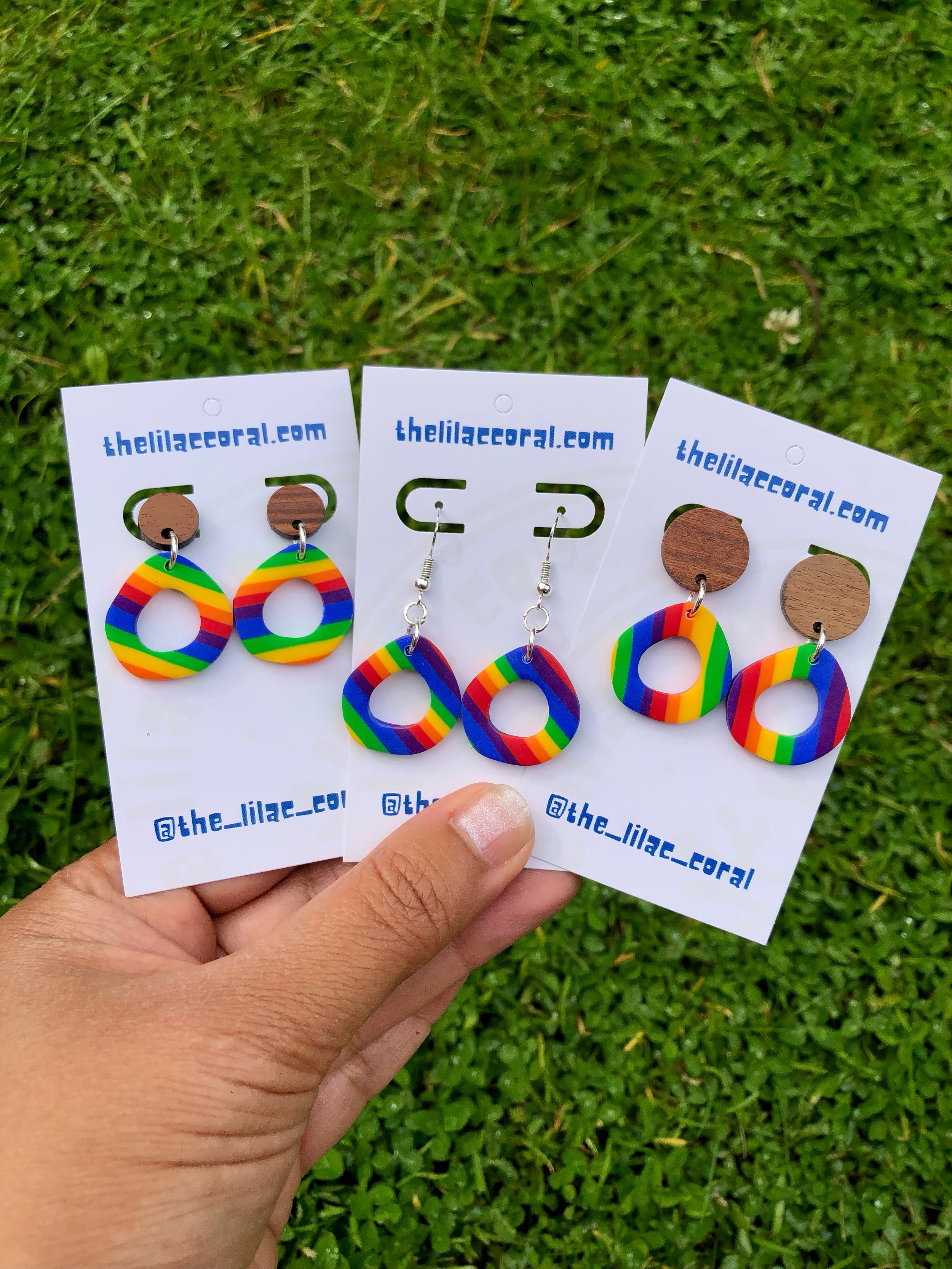 Rainbow Dangles | Handmade by The Lilac Coral