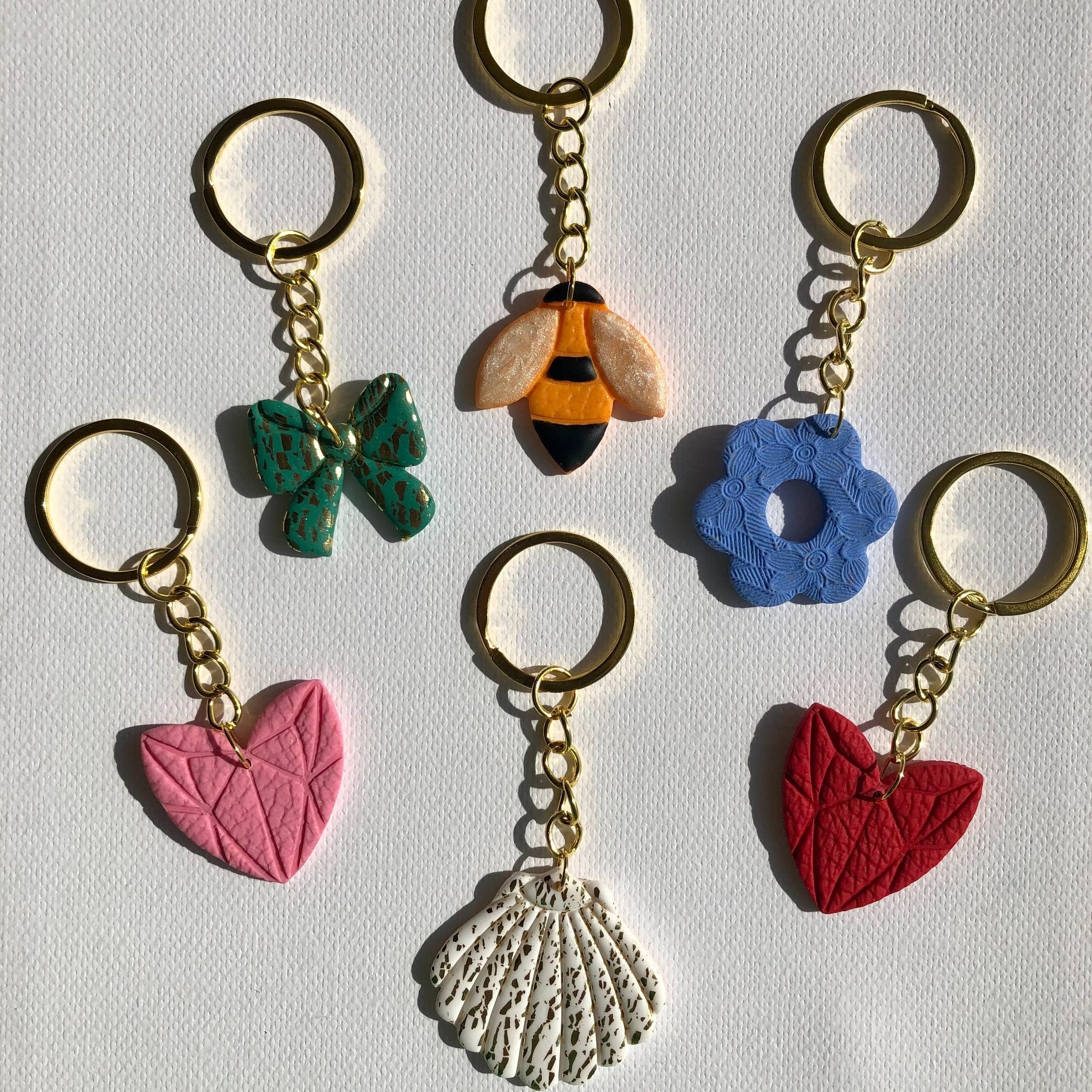 Bow Keyring | Handmade by The Lilac Coral
