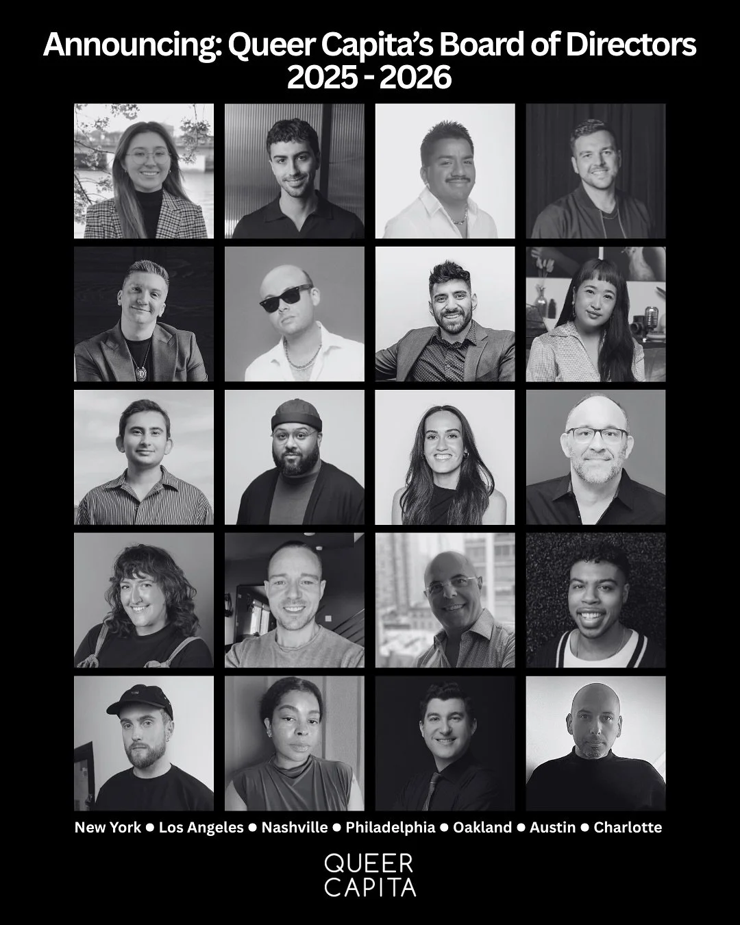 Meet our 2025 Board of Directors ✨
We are now represented in New York, Los Angeles, Nashville, Philadelphia, Oakland, Austin and Charlotte.

This team brings decades of combined experience in music, media, advocacy and community building.
Head to our