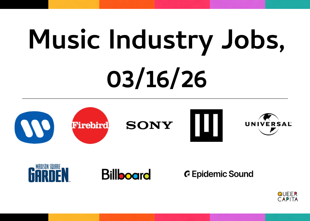 Music Industry Jobs, 3/16/26