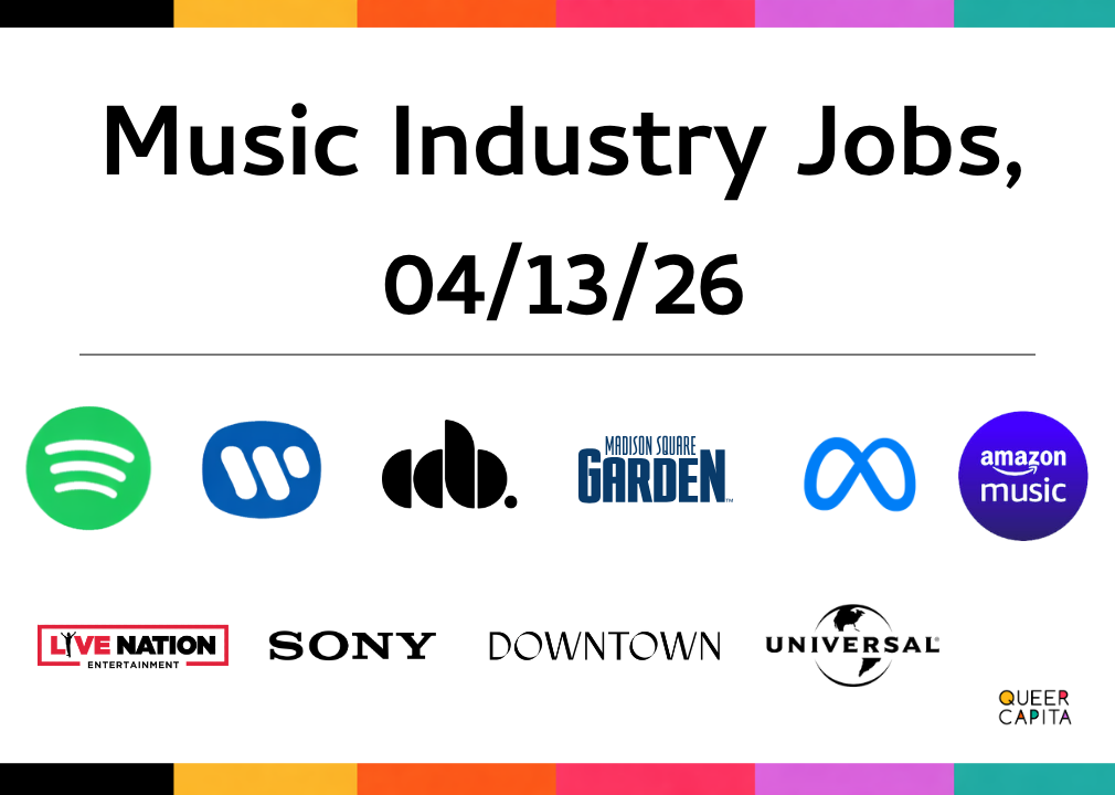 Music Industry Jobs, 4/13/26