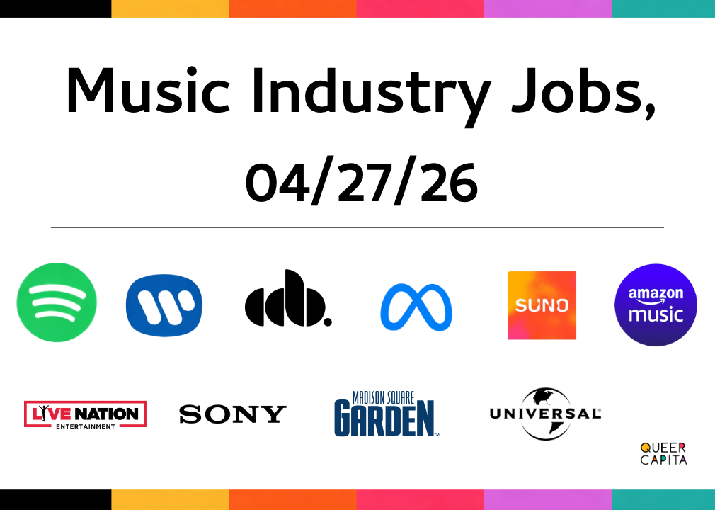 Music Industry Jobs, 4/27/26