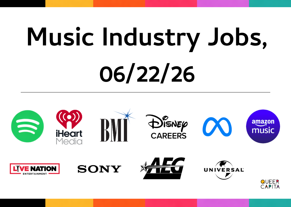 Music Industry Jobs, 6/22/26
